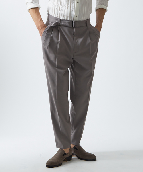 【新品】5351　ベルテッド テーパード パンツ　グレー 5351 POUR LES HOMMES パンツ ベルテッド テーパード パンツ メンズ