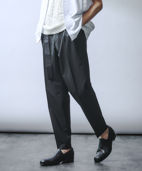 5351 POUR LES HOMMES パンツ ベルテッド テーパード パンツ メンズ