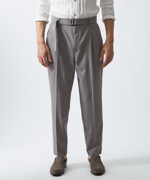 【新品】5351　ベルテッド テーパード パンツ　グレー 5351 POUR LES HOMMES パンツ ベルテッド テーパード パンツ メンズ
