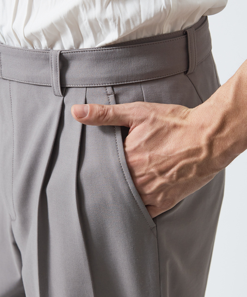 5351 POUR LES HOMMES パンツ ベルテッド テーパード パンツ メンズ