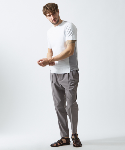 5351 POUR LES HOMMES パンツ ベルテッド テーパード パンツ メンズ