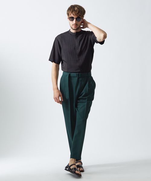 5351 POUR LES HOMMES パンツ ベルテッド テーパード パンツ メンズ