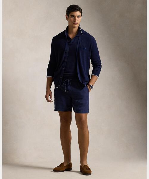 パンツ 6インチ Polo プレップスター リネン ショートパンツ メンズ 