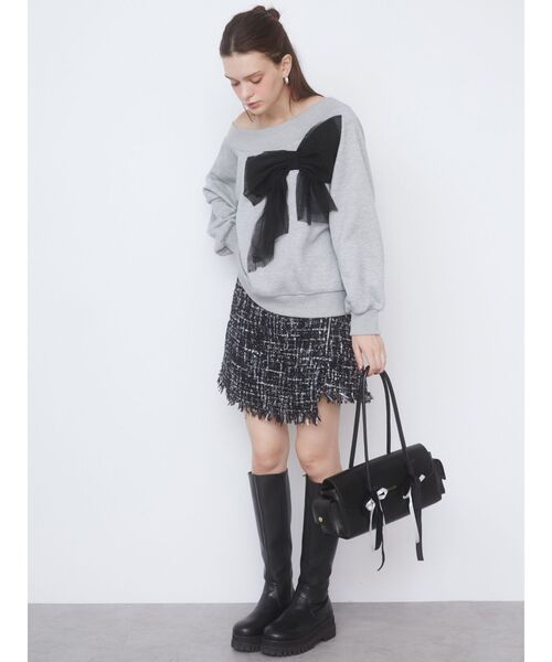 【CALNAMUR】ツイードスカートパンツ CALNAMUR スカート ツィードスカートパンツ : ZOZOTOWN Yahoo!店