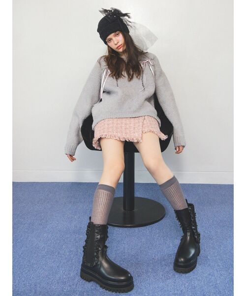 CALNAMUR スカート ツィードスカートパンツ : ZOZOTOWN Yahoo!店