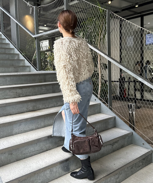 Discoat（ディスコート） トートバッグ アウトポケットホーボーバッグ