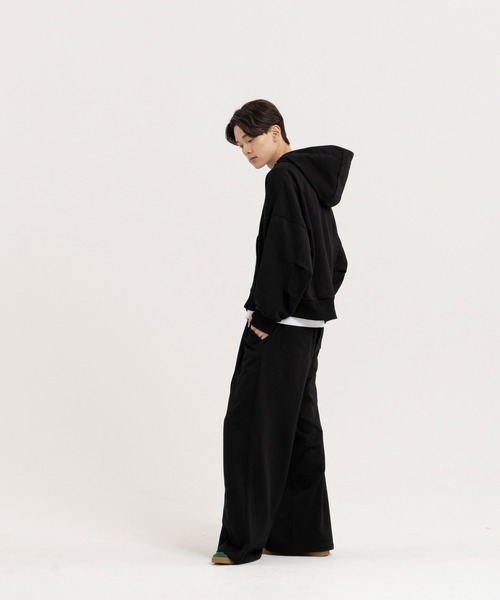 Nanmo. スウェットパンツ ジャージ PIN TUCK SWEAT WIDE PANTS
