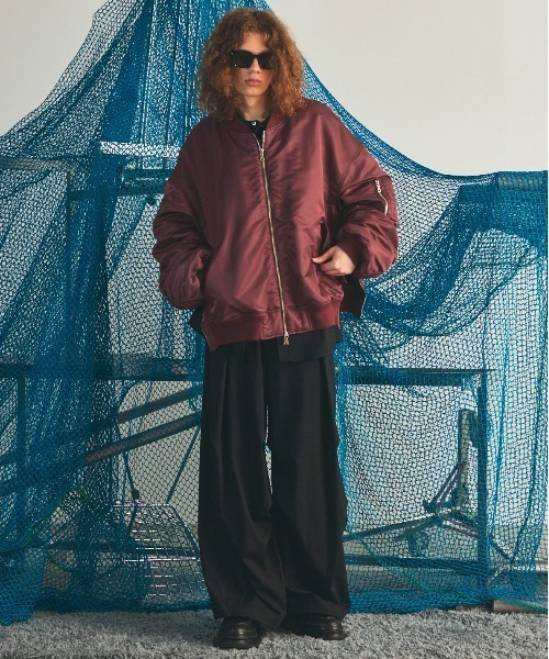 【即完売】MAISON SPECIAL MA-1 プライムオーバー 中綿ブルゾン MAISON SPECIAL（メゾンスペシャル） ma1 ma-1 「UNISEX」Prime-Over