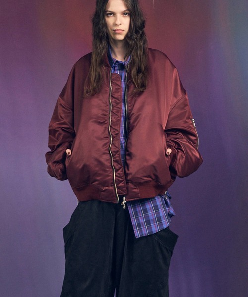 MAISON SPECIAL プライムオーバーナイロンMA-1ボンバージャケット MAISON SPECIAL ma1 ma-1 「UNISEX」Prime-Over Nylon MA-1