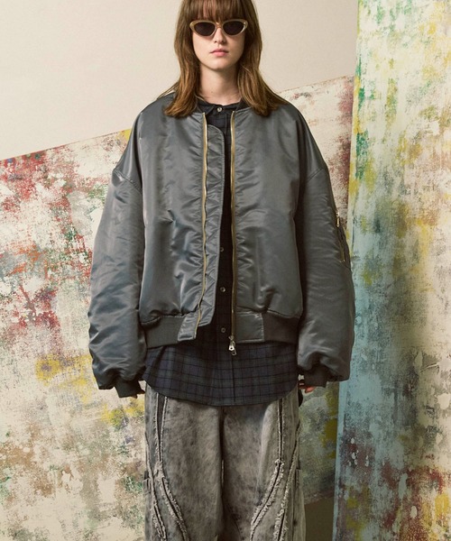 芝犬 試着のみ メゾンスペシャル MA-1 ボンバー ジャケット MAISON SPECIAL ma1 ma-1 「UNISEX」Prime-Over Nylon MA-1