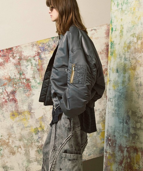 MAISON SPECIAL プライムオーバーナイロンMA-1ボンバージャケット MAISON SPECIAL ma1 ma-1 「UNISEX」Prime-Over Nylon MA-1