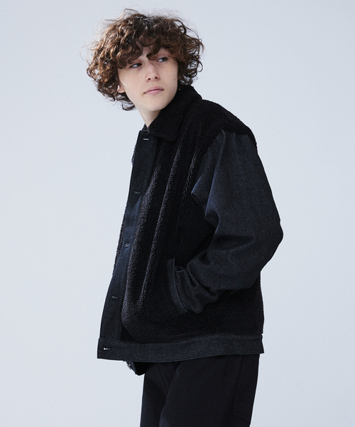 417 EDIFICE デニムジャケット gジャン DENIM BOA JACKET / デニムボア 
