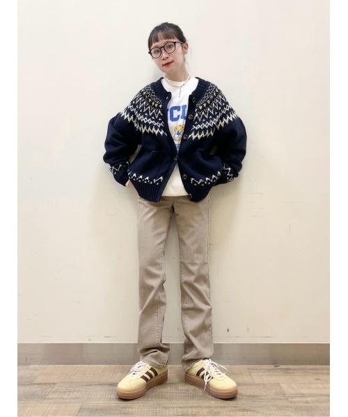 求心柄カウチン レディース Right-on 求心柄カウチン レディース : ZOZOTOWN Yahoo!店
