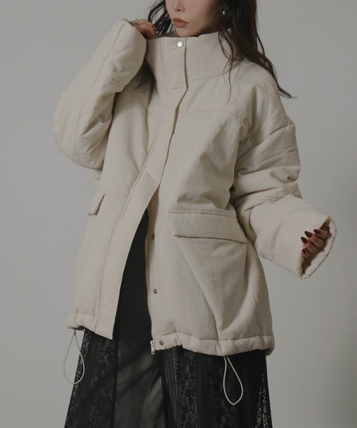 fennel BEAUTY&YOUTH ナイロンマフラーダウンジャケット Social GIRL（ソーシャルガール） ダウンコート ダウンジャケット