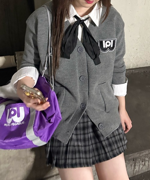 衝撃特価 shrita 「ワールドペガサス×SHRITAコラボ」ワッペ カーディガン バッグ