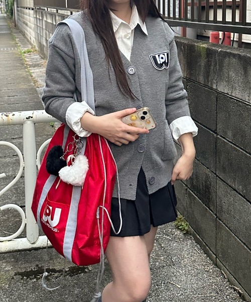 即購入可 BABY タータンチェック サロペット スカート カーディガン