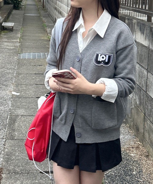 shrita カーディガン 「ワールドペガサス×SHRITAコラボ」ワッペ