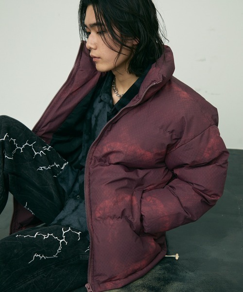 アブストラクトパターン ジャケット Shoowtime（ショウタイム） ダウンジャケット ダウン Abstract pattern