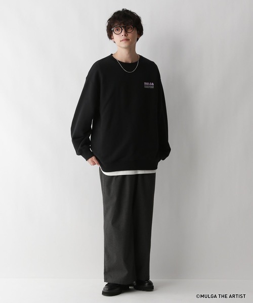 MULGA トレーナー スウェット 「MULGA THE LIFE」コラボ/バック