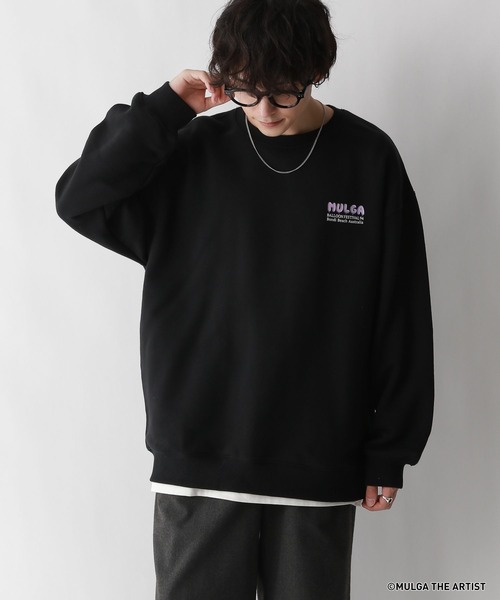MULGA トレーナー スウェット 「MULGA THE LIFE」コラボ/バック