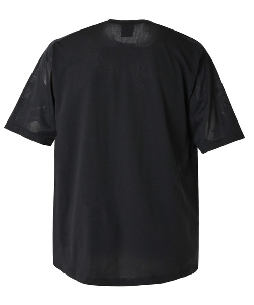 New Balance tシャツ Black Out ジャガードメッシュニット