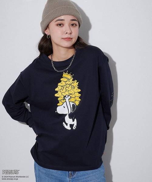 新品　未使用　タグ付き　PEANUTS レディース　スヌーピー モッズコート PEANUTS tシャツ 「PEANUTS/ピーナッツ」スヌーピー/SNOOPY