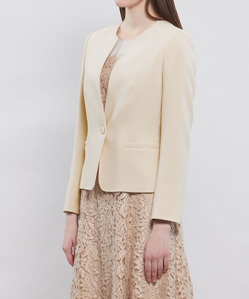 PLAN C ノーカラージャケット quaranciel ジャケット ノーカラージャケット quaranciel:「洗濯機可能