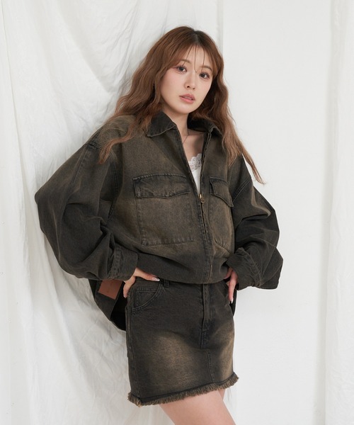 Ray Cassin（レイカズン） デニムジャケット gジャン ルーズダブル