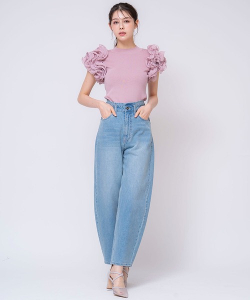 NOELA（ノエラ） ニット セーター フリルスリーブニット レディース