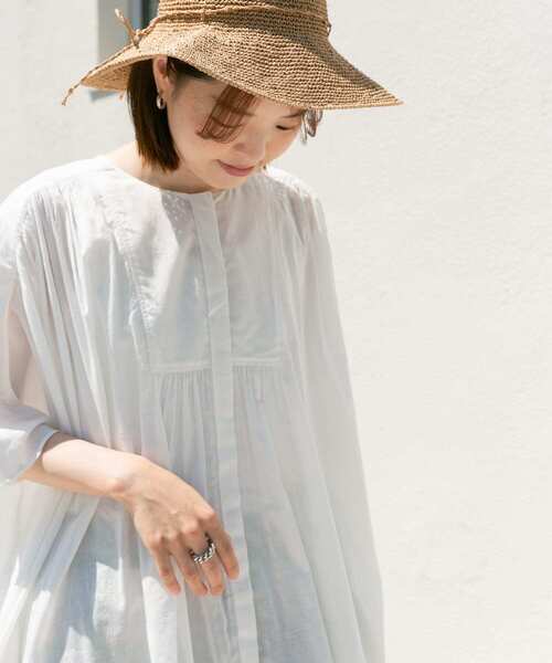 「URBAN RESEARCH DOORS」 半袖ブラウス MEDIUM ネイビー レディース URBAN RESEARCH DOORS 「URBAN DOORS」 半袖ブラウス MEDIUM