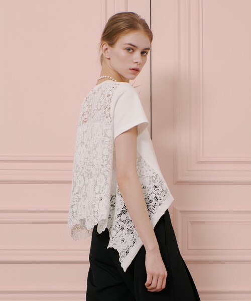 LOULOU WILLOUGHBY tシャツ 「LOULOU WILLOUGHBY」レース