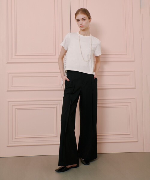 tシャツ  「LOULOU WILLOUGHBY」レースドッキングプルオーバー レディース LOULOU WILLOUGHBY tシャツ 「LOULOU WILLOUGHBY」レース