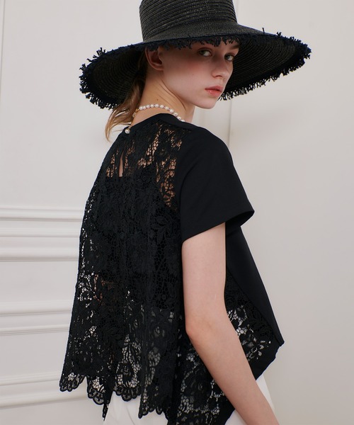 LOULOU WILLOUGHBY tシャツ 「LOULOU WILLOUGHBY」レース