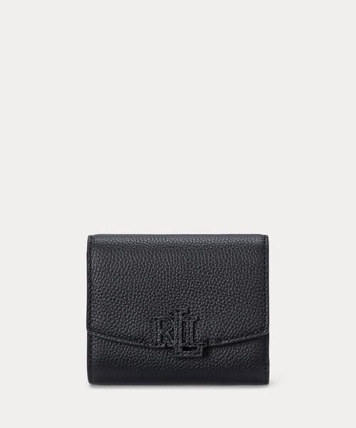 国内発 Lauren RalphペブルドCamerynスモールフラップ3つ折財布 国内発 Lauren RalphペブルドCamerynスモールフラップ3つ折財布
