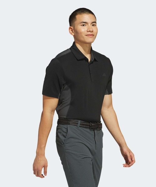 adidas - 【adidas GOLF/アディダス】メッシュ吸汗速乾ストレッチ半袖ポロシャツL adidas アディダス 半袖 ポロシャツ メンズ ゴルフウェア GOLF