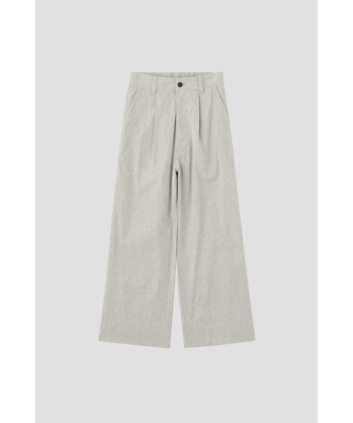 MHL パンツ MHL. パンツ OVERDYE MELANGE COTTON LINEN レディース