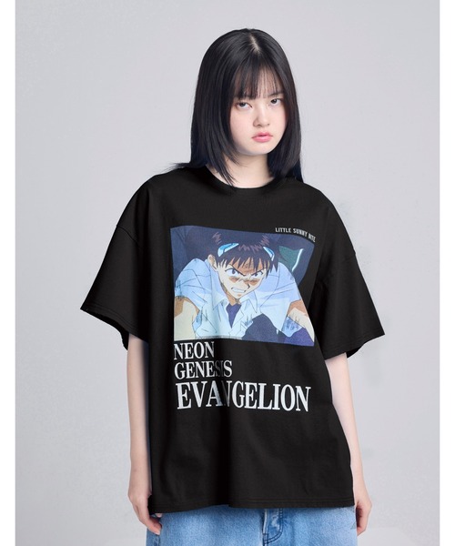 tシャツ 「evangelion x little sunny bite」 big tee レディース メンズ