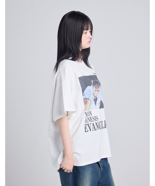 tシャツ evangelion x little sunny bite big tee レディース メンズ Little sunny bite tシャツ 「evangelion x little bite」 big