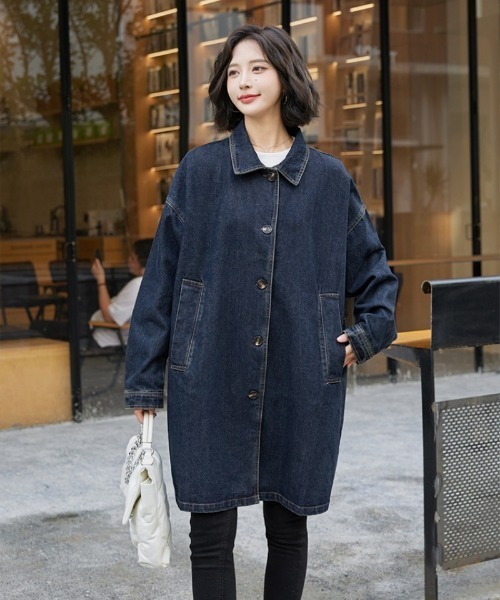 BLANC FICELLE デニムジャケット gジャン デニム コート レディース