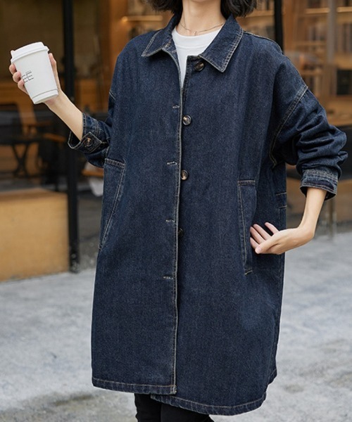 BLANC FICELLE デニムジャケット gジャン デニム コート レディース