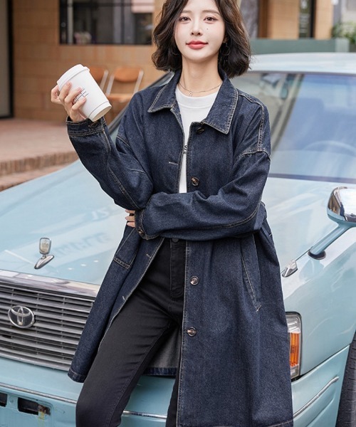 BLANC FICELLE デニムジャケット gジャン デニム コート レディース