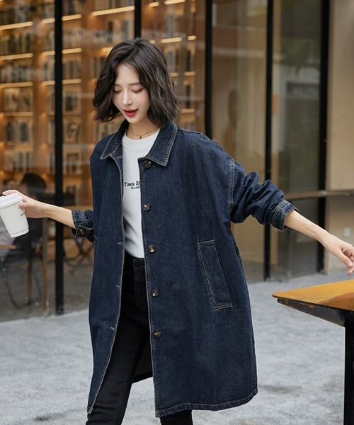 BLANC FICELLE デニムジャケット gジャン デニム コート レディース