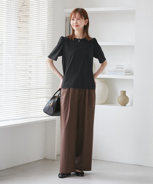 tシャツ 「接触冷感・UVケア・洗える」コンフォートプレーティング パフスリーブカットソー レディース 楽天市場】マラソンSALE☆2,190円！≪送料無料≫ 接触冷感