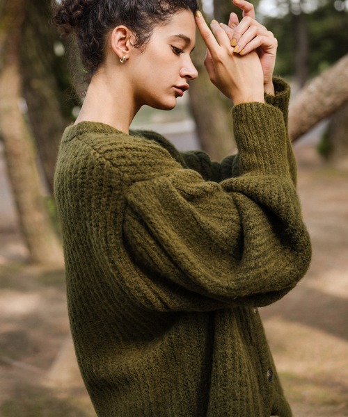 「select MOCA」 ニットカーディガン FREE ピンク レディース_画像2