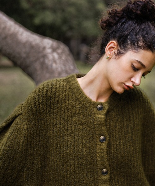 「select MOCA」 ニットカーディガン FREE ピンク レディース_画像4