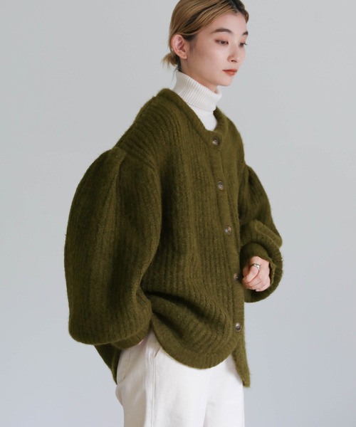 「select MOCA」 ニットカーディガン FREE ピンク レディース_画像6