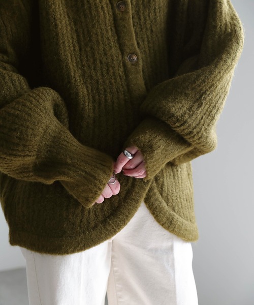 「select MOCA」 ニットカーディガン FREE ピンク レディース_画像7