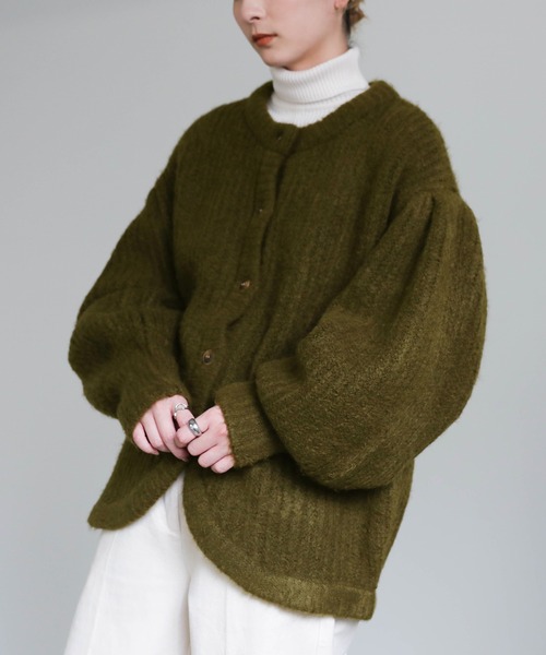 「select MOCA」 ニットカーディガン FREE ピンク レディース_画像8