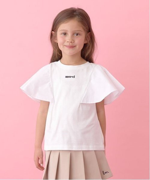tシャツ 「前後どちらでもOK!」「ソフトコットン」フレアスリーブT 