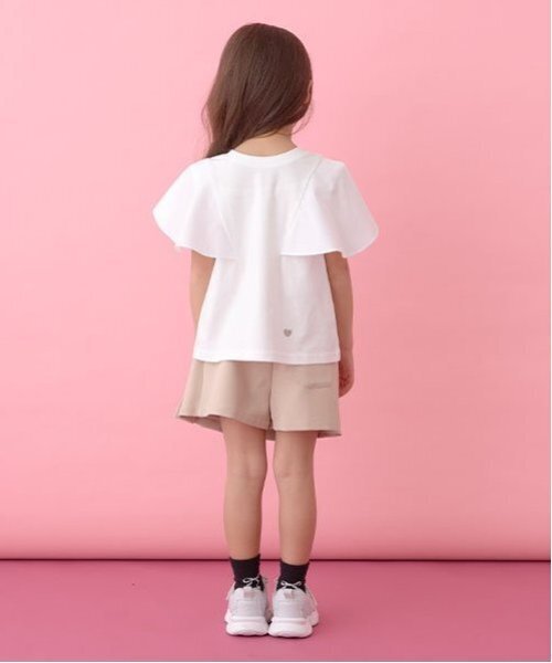 tシャツ 「前後どちらでもOK!」「ソフトコットン」フレアスリーブT 